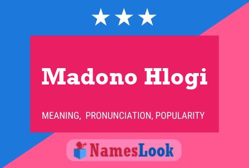 Póster del nombre Madono Hlogi