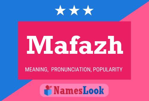 Póster del nombre Mafazh