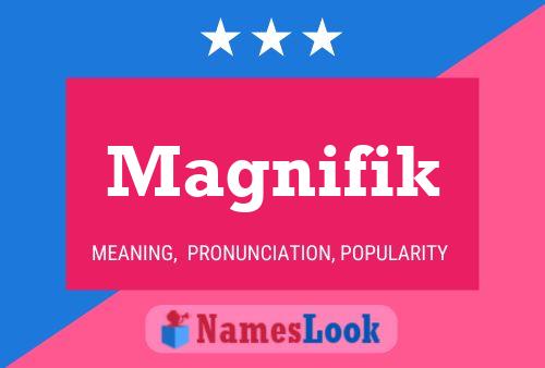 Póster del nombre Magnifik