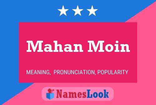 Póster del nombre Mahan Moin