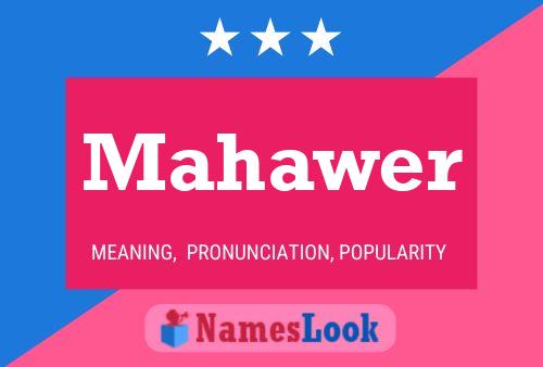 Póster del nombre Mahawer