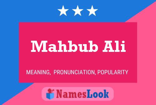 Póster del nombre Mahbub Ali