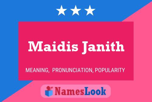 Póster del nombre Maidis Janith