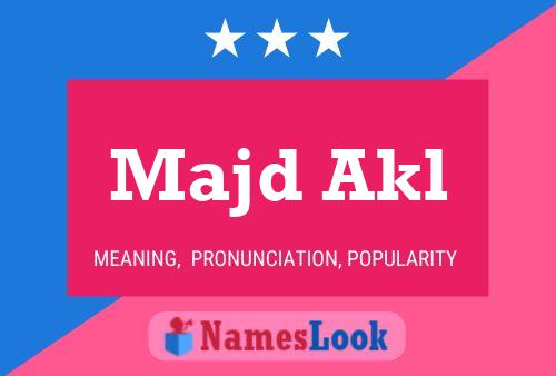 Póster del nombre Majd Akl