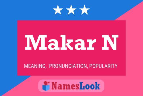 Póster del nombre Makar N