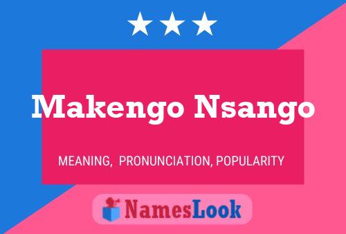 Póster del nombre Makengo Nsango