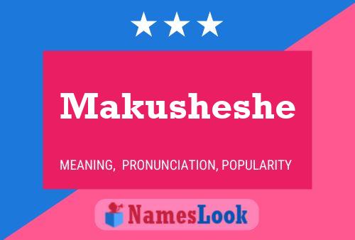 Póster del nombre Makusheshe