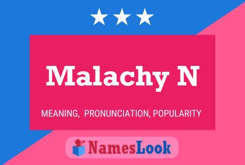 Póster del nombre Malachy N