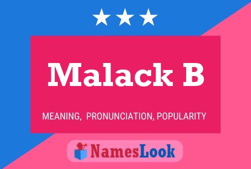 Póster del nombre Malack B