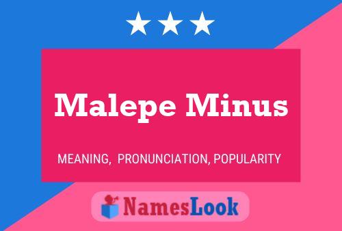 Póster del nombre Malepe Minus