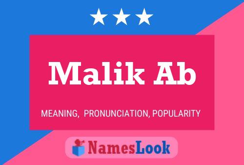 Póster del nombre Malik Ab