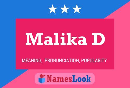 Póster del nombre Malika D