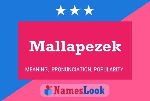 Póster del nombre Mallapezek