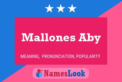 Póster del nombre Mallones Aby