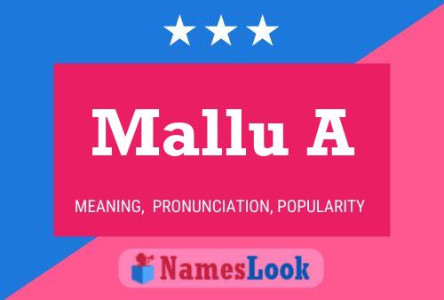 Póster del nombre Mallu A