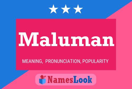 Póster del nombre Maluman