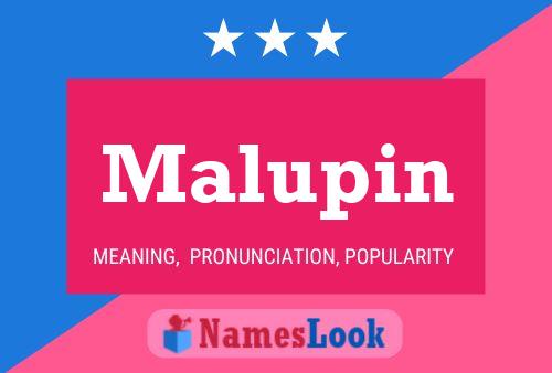 Póster del nombre Malupin