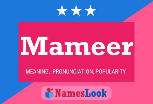 Póster del nombre Mameer