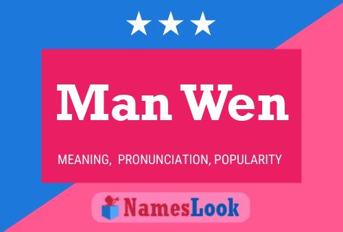 Póster del nombre Man Wen