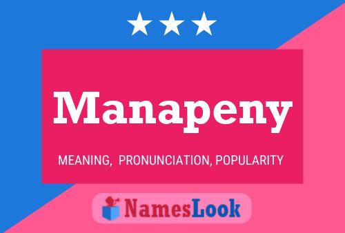 Póster del nombre Manapeny