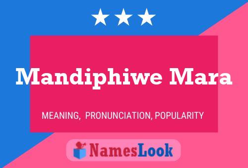 Póster del nombre Mandiphiwe Mara