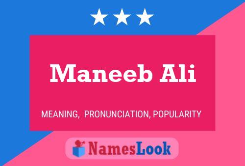 Póster del nombre Maneeb Ali