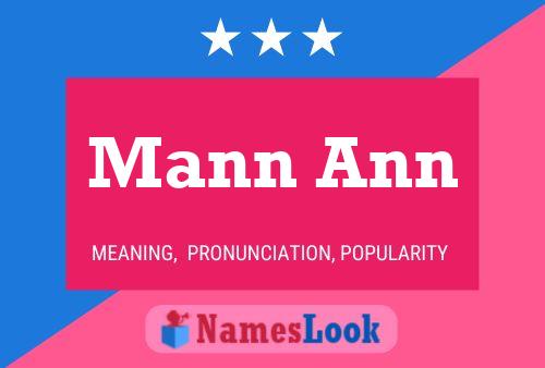 Póster del nombre Mann Ann