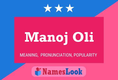 Póster del nombre Manoj Oli