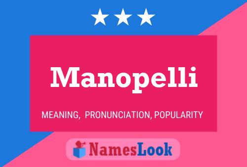 Póster del nombre Manopelli