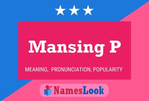 Póster del nombre Mansing P