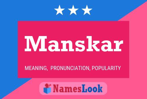 Póster del nombre Manskar