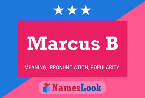 Póster del nombre Marcus B