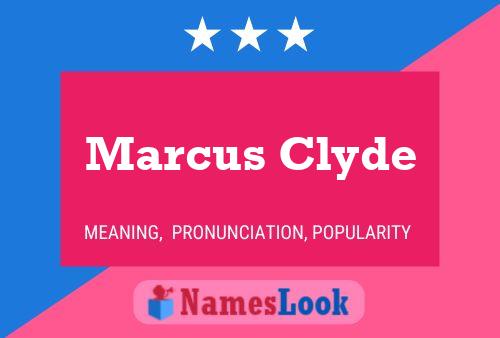 Póster del nombre Marcus Clyde