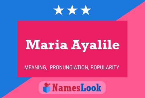 Póster del nombre Maria Ayalile