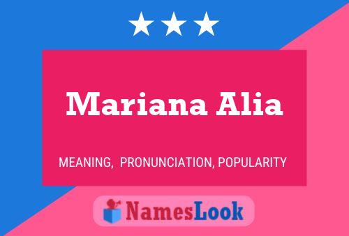 Póster del nombre Mariana Alia