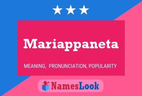 Póster del nombre Mariappaneta