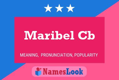 Póster del nombre Maribel Cb