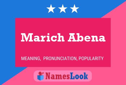 Póster del nombre Marich Abena