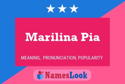 Póster del nombre Marilina Pia