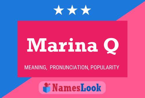 Póster del nombre Marina Q