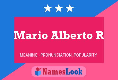 Póster del nombre Mario Alberto R