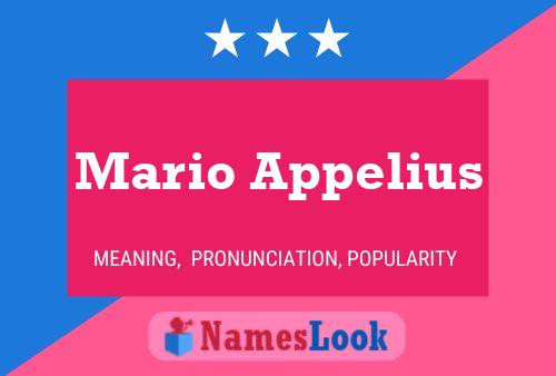 Póster del nombre Mario Appelius