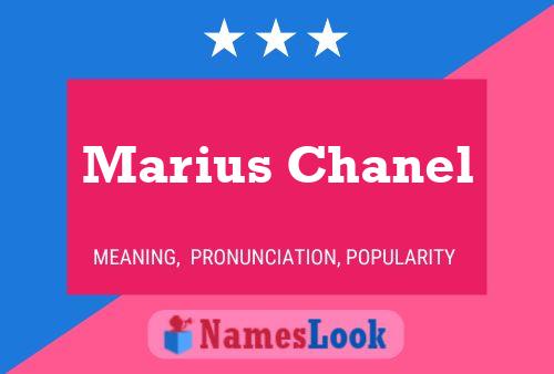 Póster del nombre Marius Chanel