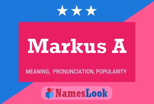 Póster del nombre Markus A