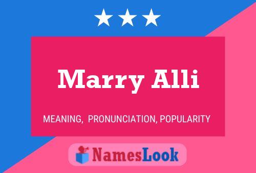 Póster del nombre Marry Alli