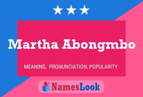 Póster del nombre Martha Abongmbo