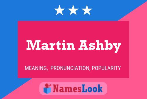 Póster del nombre Martin Ashby