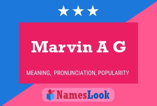 Póster del nombre Marvin A G