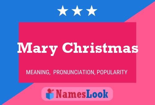 Póster del nombre Mary Christmas