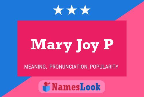 Póster del nombre Mary Joy P